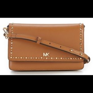 NWT Michael Kors Leather Phone Cross-Body Wallet